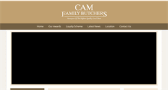 Desktop Screenshot of camfamilybutchers.co.uk